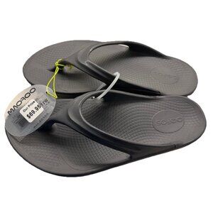OOFOS OOLALA Womens Size 11 EU 42 Sandals Thong Comfort Recovery NEW Slate